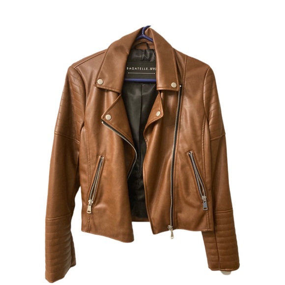 NWT 🌟 Bagatelle soft vegan tan leather M - Picture 8 of 13